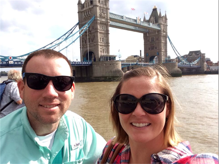 Paul and Taryn at Tower Bridge London, England